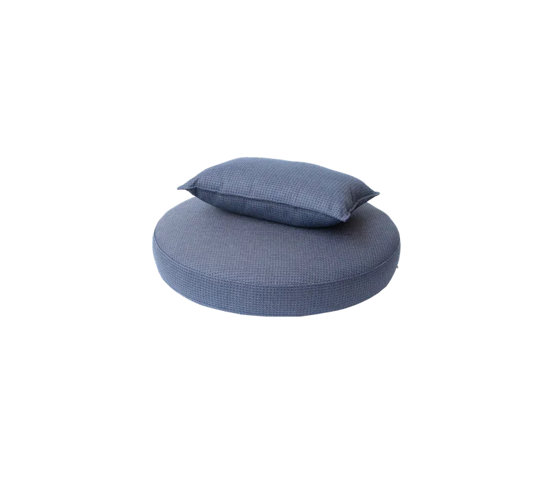 Kingston sunchair, Cushion set von Cane-line in Blue, Link w/QuickDry & Airflow – Produktfoto