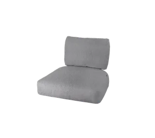 Nest lounge chair, Cushion set by Cane-line in Light grey, Ambience – product photo 2 of 2