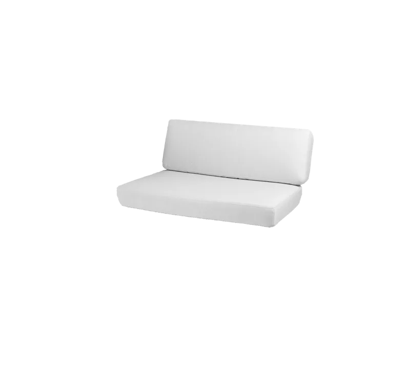 Savannah 2-seater sofa, left module, Cushion set van Cane-line in White, Natté w/QuickDry & Airflow – productfoto 2 van 2
