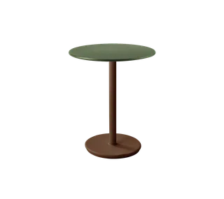 Go café table dia. 60 cm by Cane-line in Desert red, aluminium, Dark green, aluminium – product photo 2 of 2
