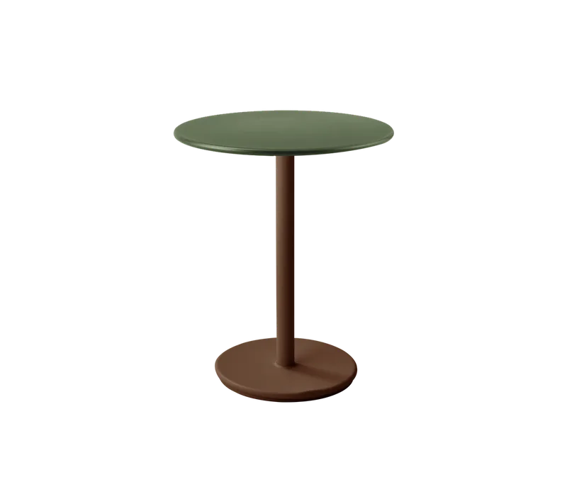 Go café table dia. 60 cm by Cane-line in Desert red, aluminium, Dark green, aluminium – product photo 2 of 2