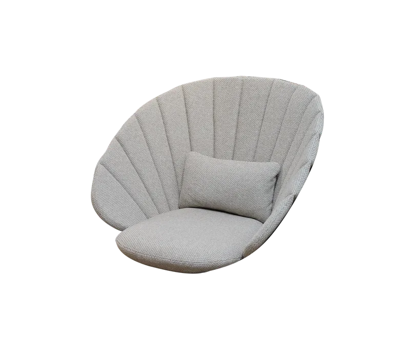 Peacock lounge chair/rocking chair cushion set by Cane-line in Light brown, Rise w/QuickDry & Airflow – product photo