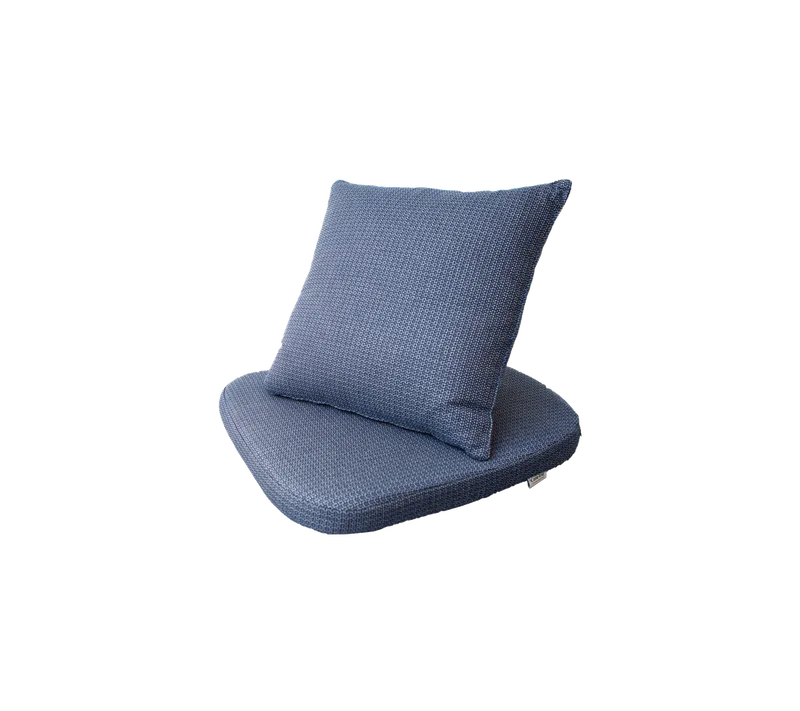 Moments chair, Cushion set de Cane-line en Blue, Link – photo du produit 2 sur 2
