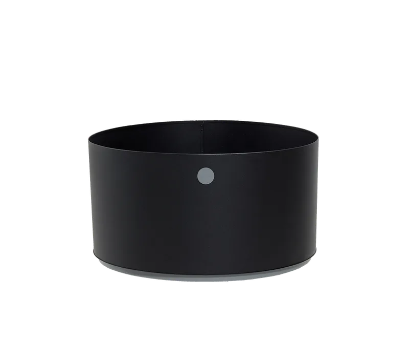 Grow planter, large von Cane-line in Lava grey/light grey, aluminium – Produktfoto
