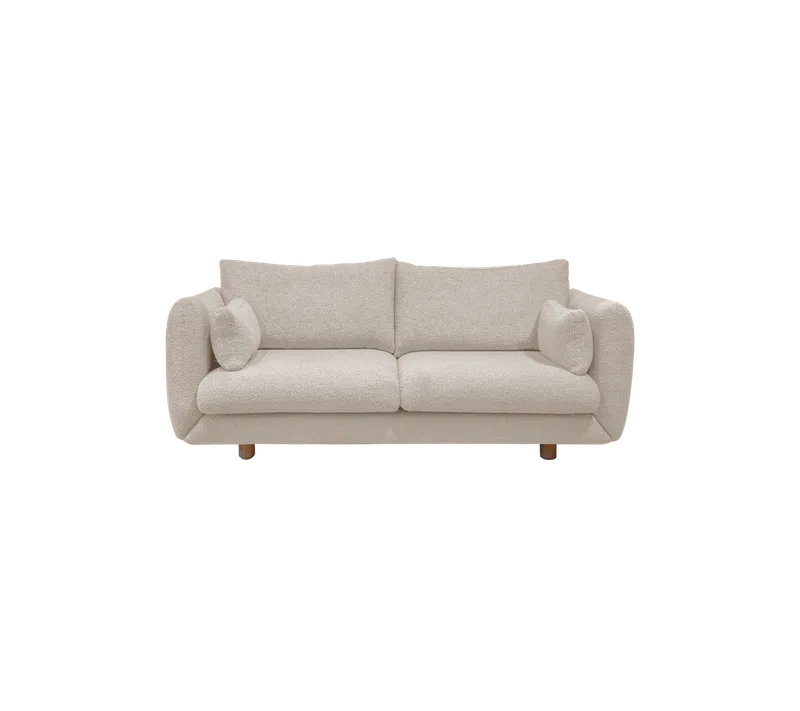 Bloom 2-seater sofa w/teak legs by Cane-line in Sand, Emmi – product photo