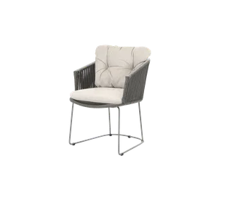 Moments chair by Cane-line in Grey, string open Soft Rope, Desert sand, Rise – product photo 2 of 2