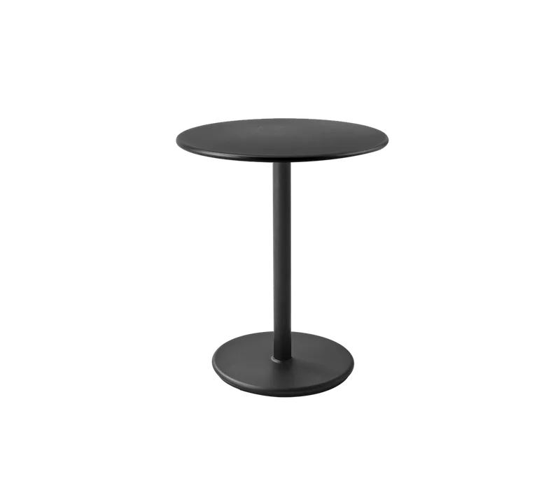 Go café table dia. 60 cm van Cane-line in Lava grey, aluminium, Lava grey, aluminium – productfoto 2 van 2