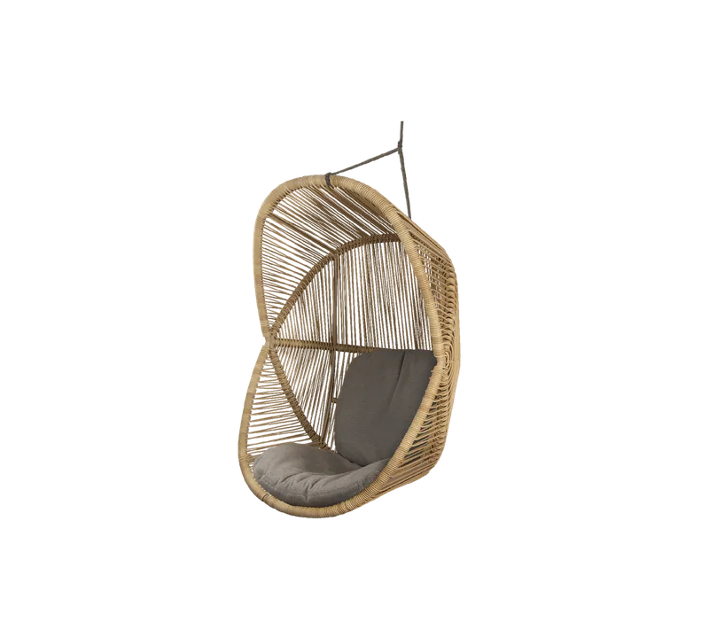Hive chair by Cane-line in Natural, small round core Weave, Taupe, string Soft Rope, Taupe, AirTouch w/QuickDry & Airflow – product photo