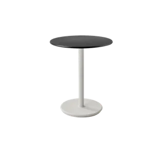 Go café table dia. 60 cm van Cane-line in Sand, Aluminium, Lava grey, aluminium – productfoto 2 van 2