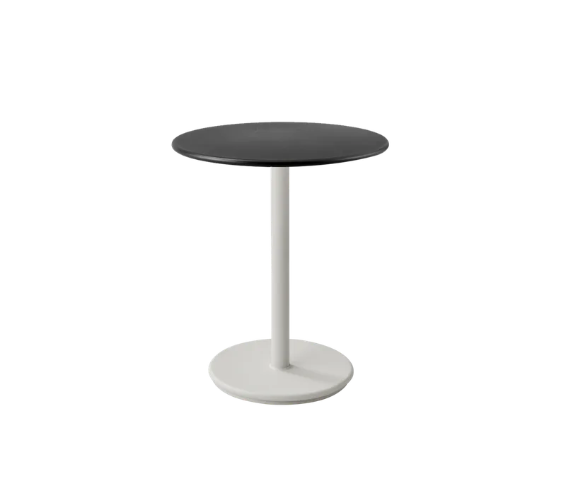 Go café table dia. 60 cm van Cane-line in Sand, Aluminium, Lava grey, aluminium – productfoto 2 van 2
