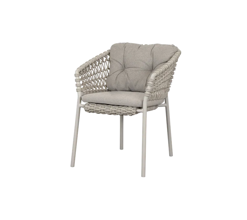 Ocean chair de Cane-line en Sand, round open Soft Rope, Light brown, Rise – photo du produit