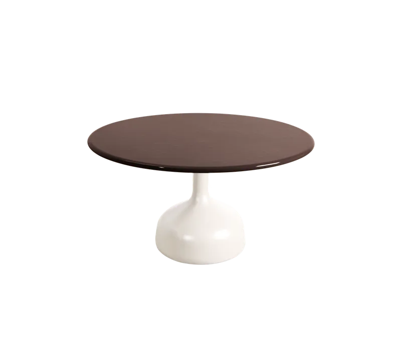 Glaze coffee table, large by Cane-line in Sand, semi glossy aluminium, Burgundy, lava stone glazed – product photo