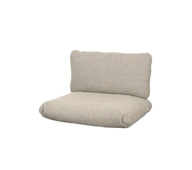 Sticks lounge chair, Cushion set by Cane-line in Desert sand, Rise w/QuickDry & Airflow – product photo 2 of 2