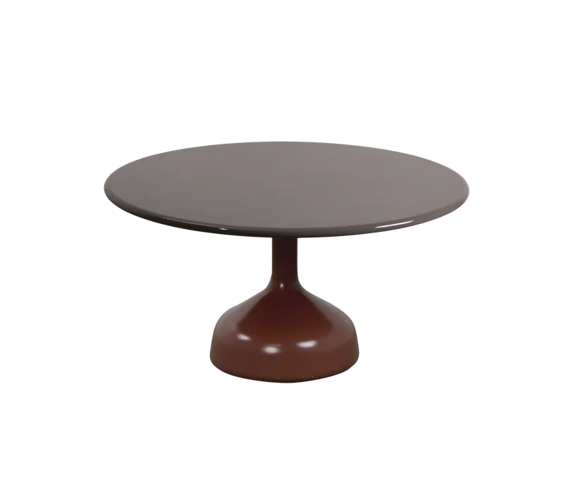 Glaze coffee table, large de Cane-line en Burgundy, semi glossy aluminium, Taupe, lava stone glazed – photo du produit