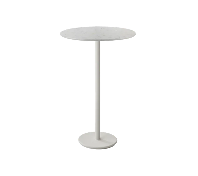 Go bar table dia. 80 cm by Cane-line in Sand, Aluminium, Sand multi colour, HI-Core – product photo