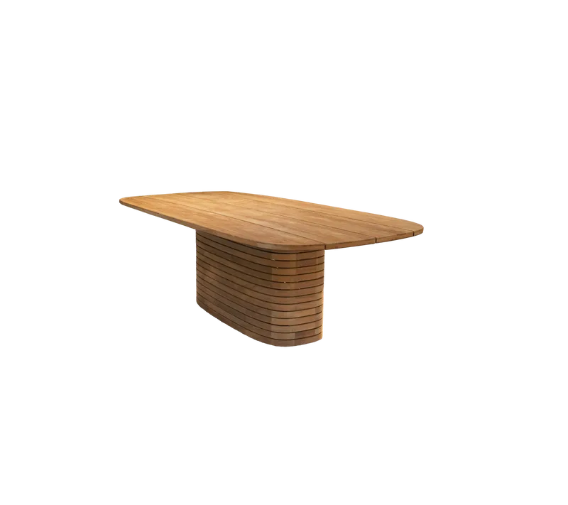 Mellow dining table, oval - medium von Cane-line in Teak, Teak, edge glued – Produktfoto