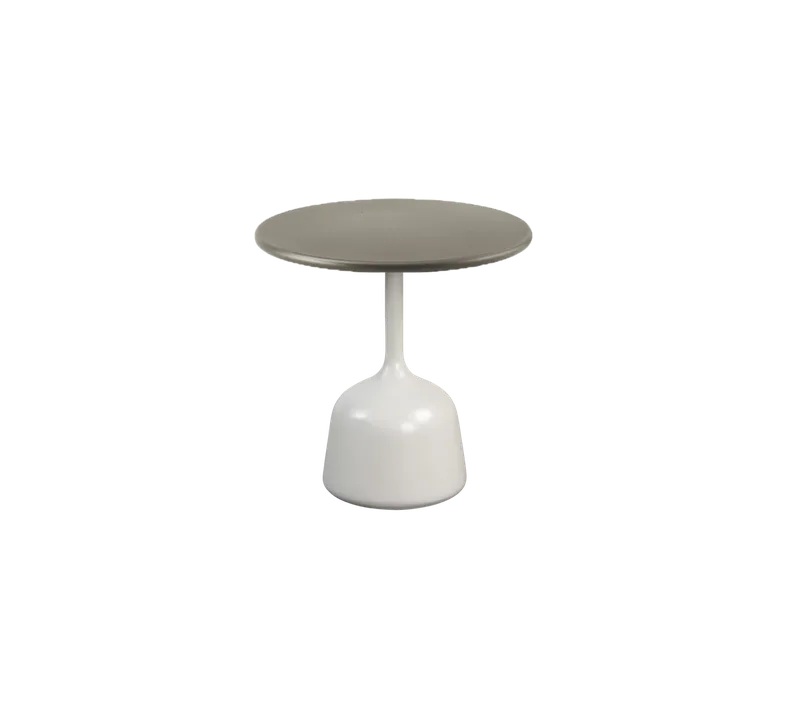 Glaze coffee table, small by Cane-line in Sand, semi glossy aluminium, Taupe, lava stone glazed – product photo