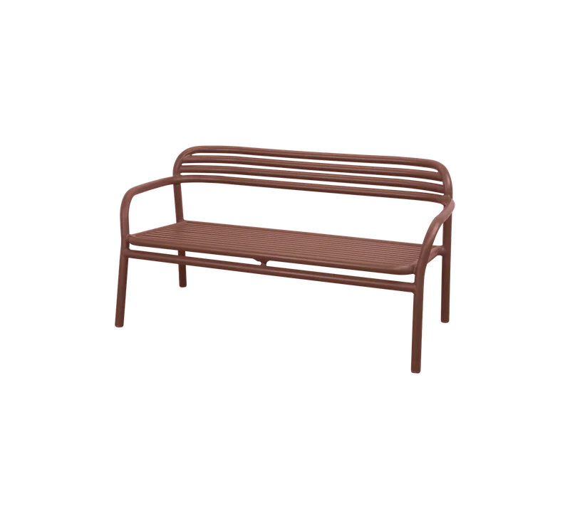 Bliss sofa by Cane-line in Desert red, aluminium, None – product photo