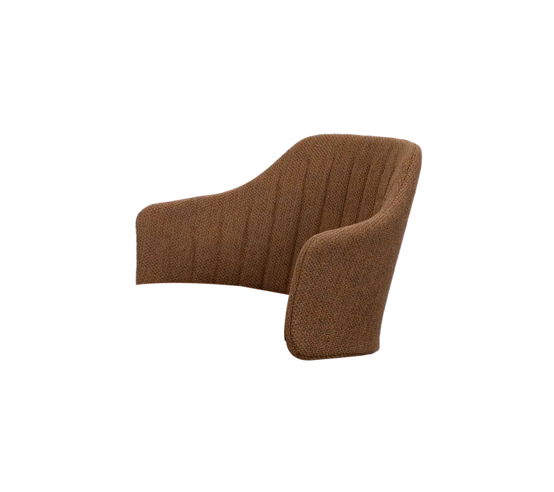 Choice chair back cushion, outdoor von Cane-line in Umber brown, Rise w/QuickDry & Airflow – Produktfoto
