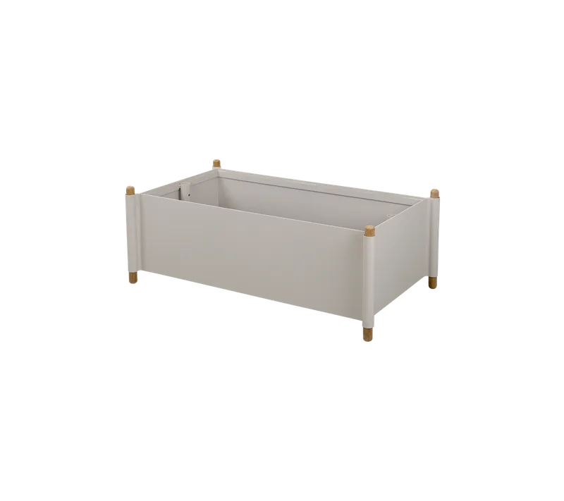 Sticks planter, large von Cane-line in Teak w/sand aluminium – Produktfoto
