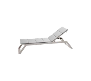 Siesta sunbed van Cane-line in Sand, Aluminium, Light grey, Virtue w/QuickDry & Airflow – productfoto 2 van 2