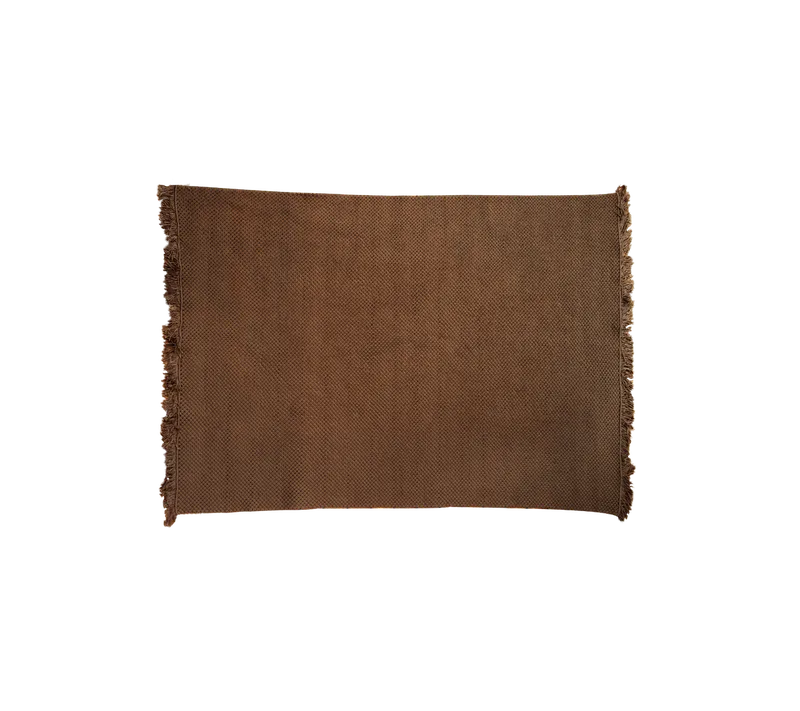 Knit rug, 240 x 170 cm von Cane-line in Umber brown, crochet Soft Rope – Produktfoto