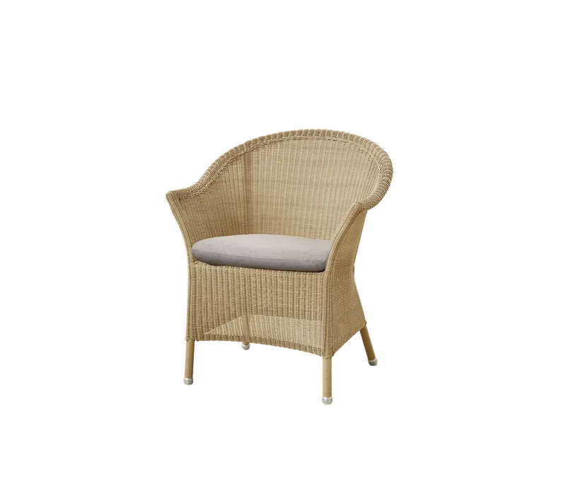 Lansing chair von Cane-line in Natural, small round Weave, Sand, Natté, Ohne – Produktfoto