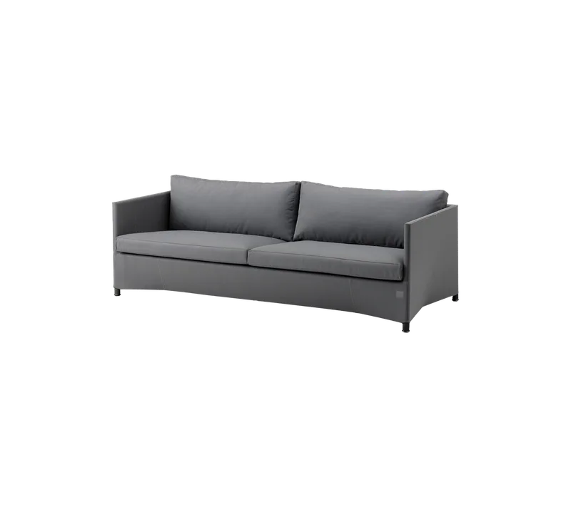 Diamond 3-seater sofa by Cane-line in Grey, AirTouch w/QuickDry & Airflow – product photo
