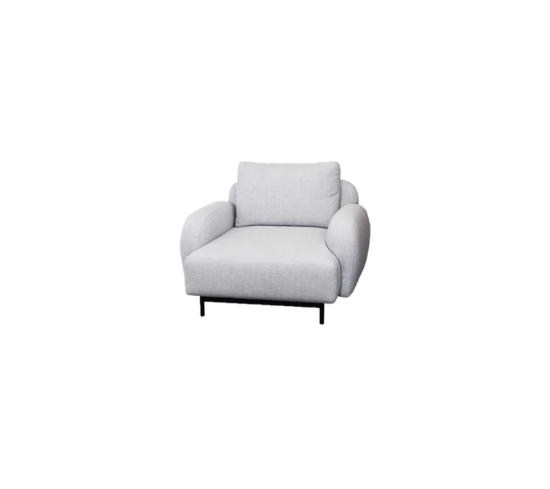 Aura lounge chair by Cane-line in Light grey, Ambience – product photo