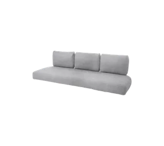 Nest 3-seater sofa, Cushion set van Cane-line in Light grey, Ambience – productfoto 2 van 2