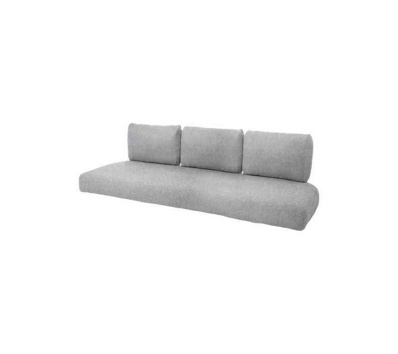 Nest 3-seater sofa, Cushion set van Cane-line in Light grey, Ambience – productfoto 2 van 2