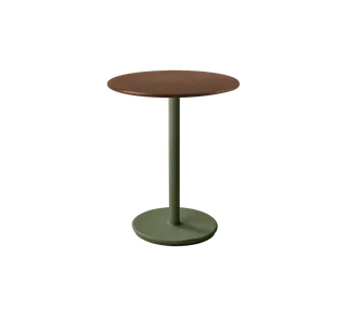 Go café table dia. 60 cm by Cane-line in Dark green, aluminium, Desert red, aluminium – product photo 2 of 2