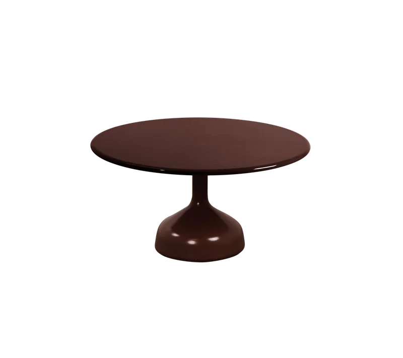 Glaze coffee table, large de Cane-line en Burgundy, semi glossy aluminium, Black, lava stone glazed – photo du produit