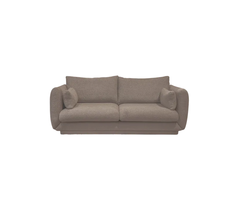 Bloom 2-seater sofa w/plinth by Cane-line in Brown, Prosecco – product photo