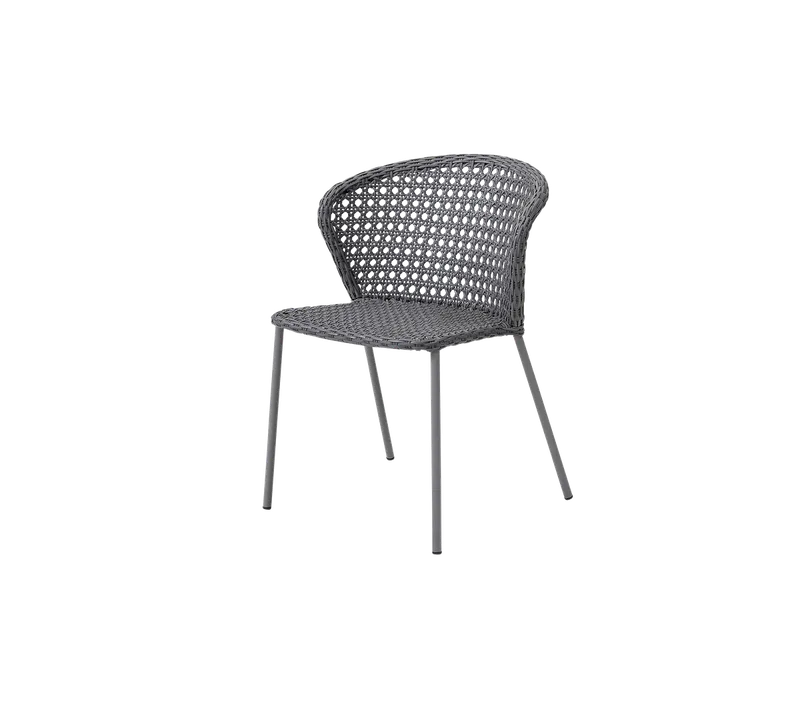 Lean chair de Cane-line en Light grey, large french peel Weave, Aucun – photo du produit