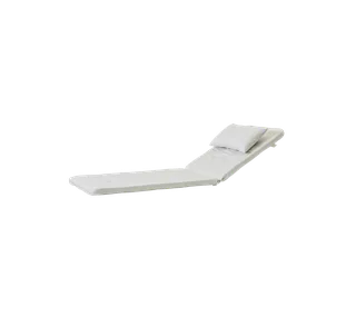 Presley sunbed, Cushion de Cane-line en White, Natté w/QuickDry & Airflow – photo du produit 2 sur 2