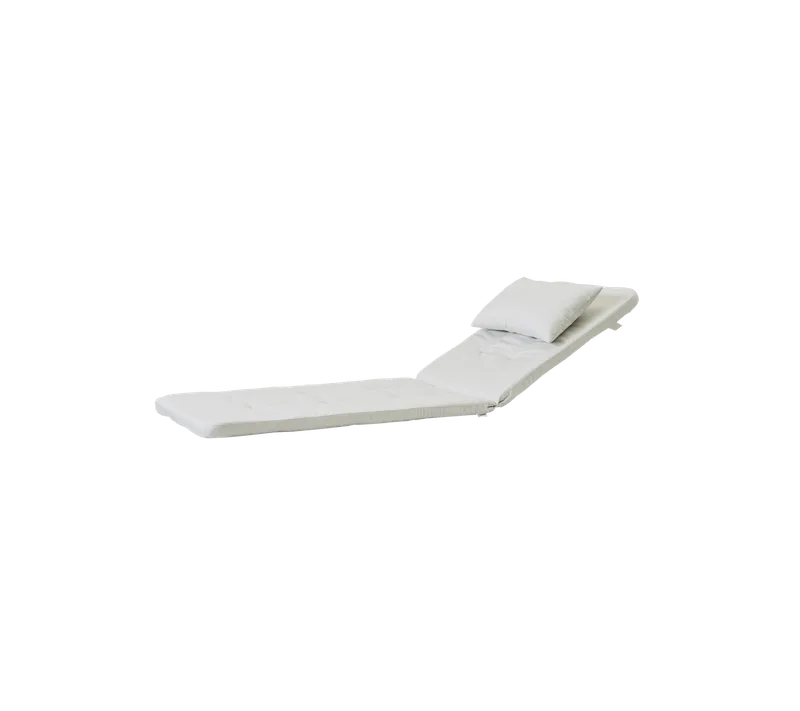 Presley sunbed, Cushion de Cane-line en White, Natté w/QuickDry & Airflow – photo du produit 2 sur 2