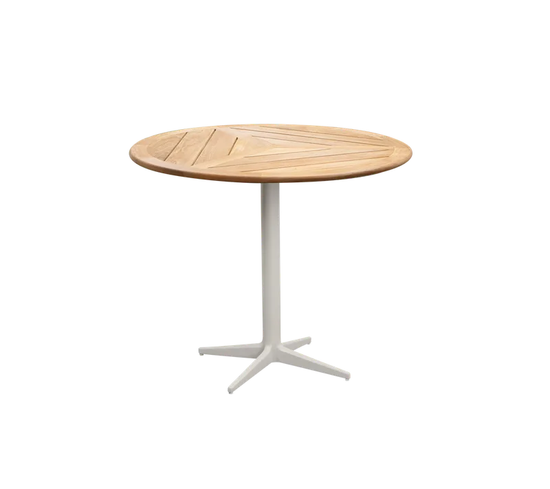 Drop café table dia. 80 cm de Cane-line en Sand, Aluminium, Teak, geometric 80 cm – photo du produit