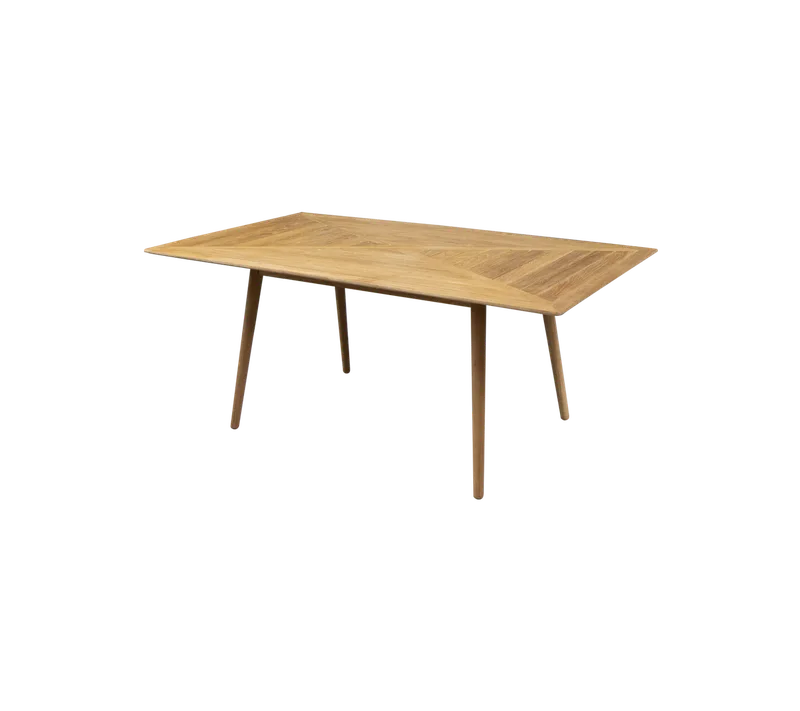 Define dining table, 180x100 cm by Cane-line in Teak, Teak, geometric – product photo