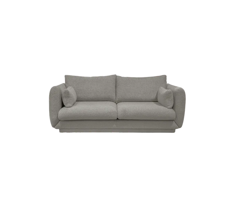 Bloom 2-seater sofa w/plinth von Cane-line in Grey, Essence – Produktfoto