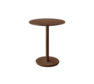 Go café table dia. 60 cm by Cane-line in Desert red, aluminium, Desert red, aluminium – product photo 2 of 2