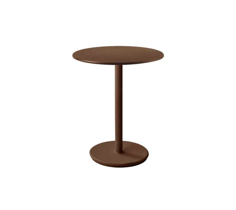 Go café table dia. 60 cm by Cane-line in Desert red, aluminium, Desert red, aluminium – product photo 2 of 2