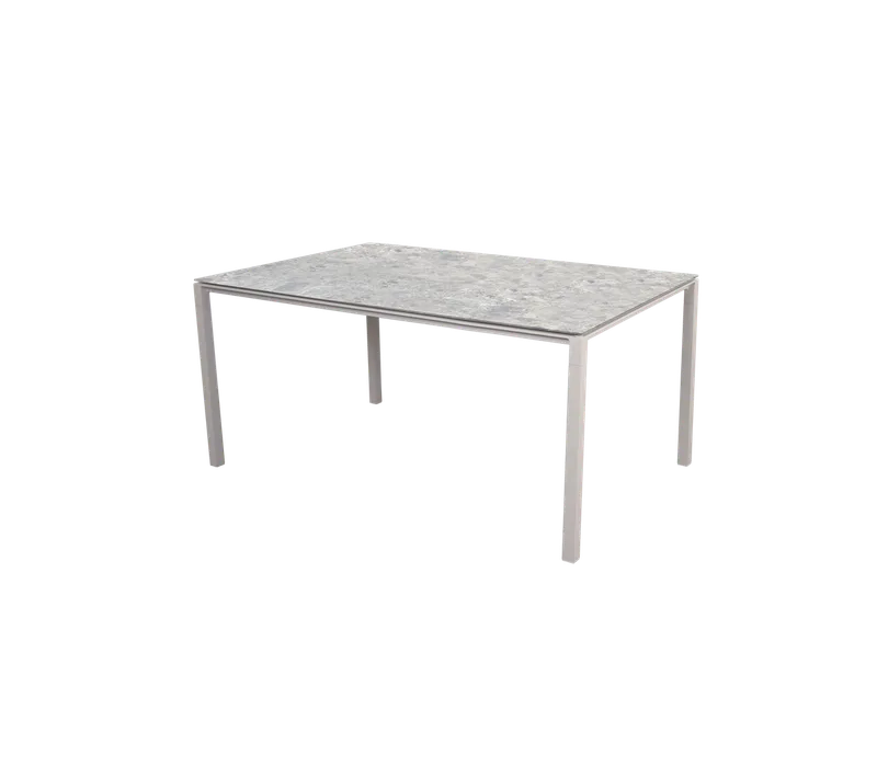 Pure dining table, 150x90 cm by Cane-line in Sand, Aluminium, Multi colour, ceramic – product photo