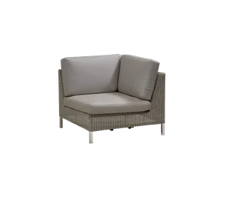 Connect corner module, Cushion set von Cane-line in White, Natté w/QuickDry & Airflow – Produktfoto 1 von 2