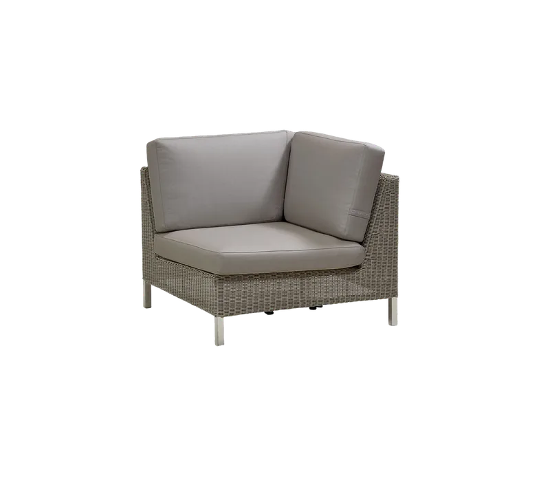 Connect corner module, Cushion set von Cane-line in White, Natté w/QuickDry & Airflow – Produktfoto 1 von 2