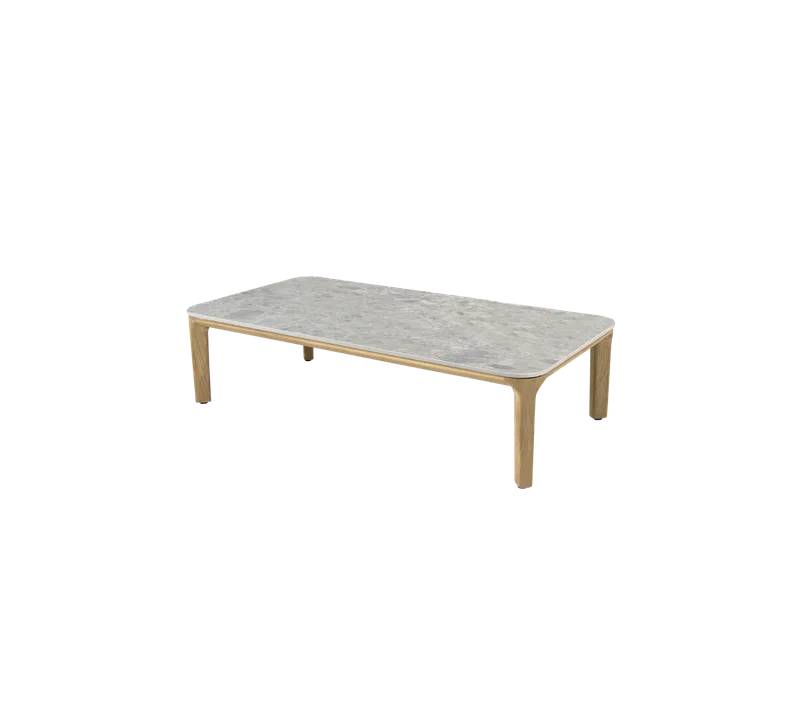Aspect coffee table, 120x60 cm by Cane-line in Teak, Multi colour, ceramic w/rounded corners – product photo