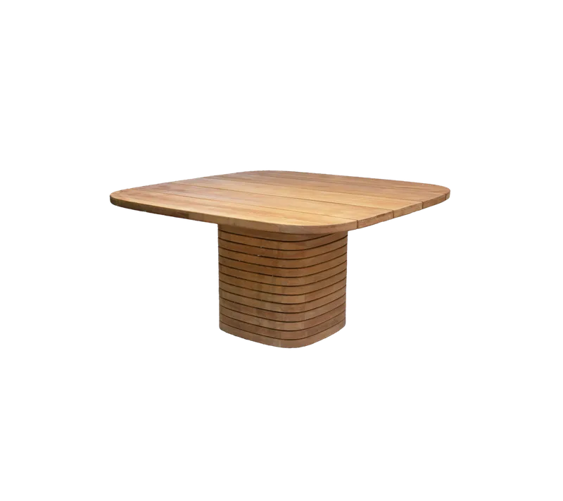 Mellow dining table, square by Cane-line in Teak, Teak, edge glued – product photo