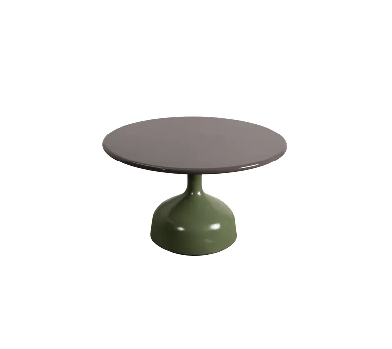 Glaze coffee table, large de Cane-line en Olive green, semi glossy aluminium, Taupe, lava stone glazed – photo du produit