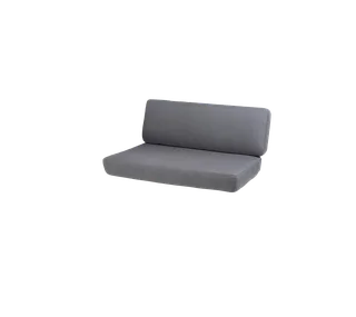 Savannah 2-seater sofa, right module, Cushion set van Cane-line in Grey, Natté w/QuickDry & Airflow – productfoto 2 van 2