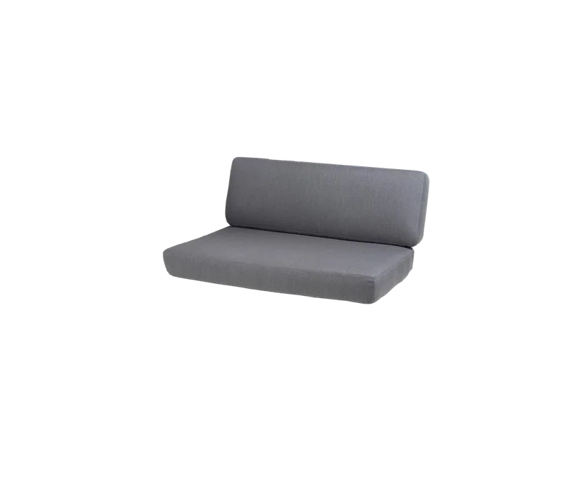 Savannah 2-seater sofa, right module, Cushion set van Cane-line in Grey, Natté w/QuickDry & Airflow – productfoto 2 van 2